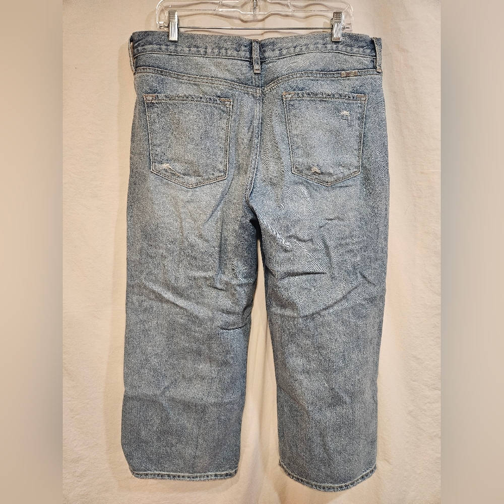 💙 KanCan Women's Distressed Blue Straight Leg Jeans - Picture 5 of 6